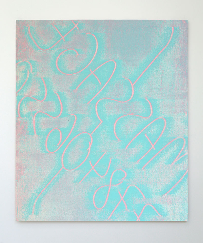 Jonathan Kelly - Calling Turq - Acrylic on Canvas - 82x70cm